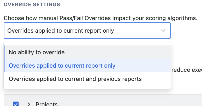 Overrides Settings