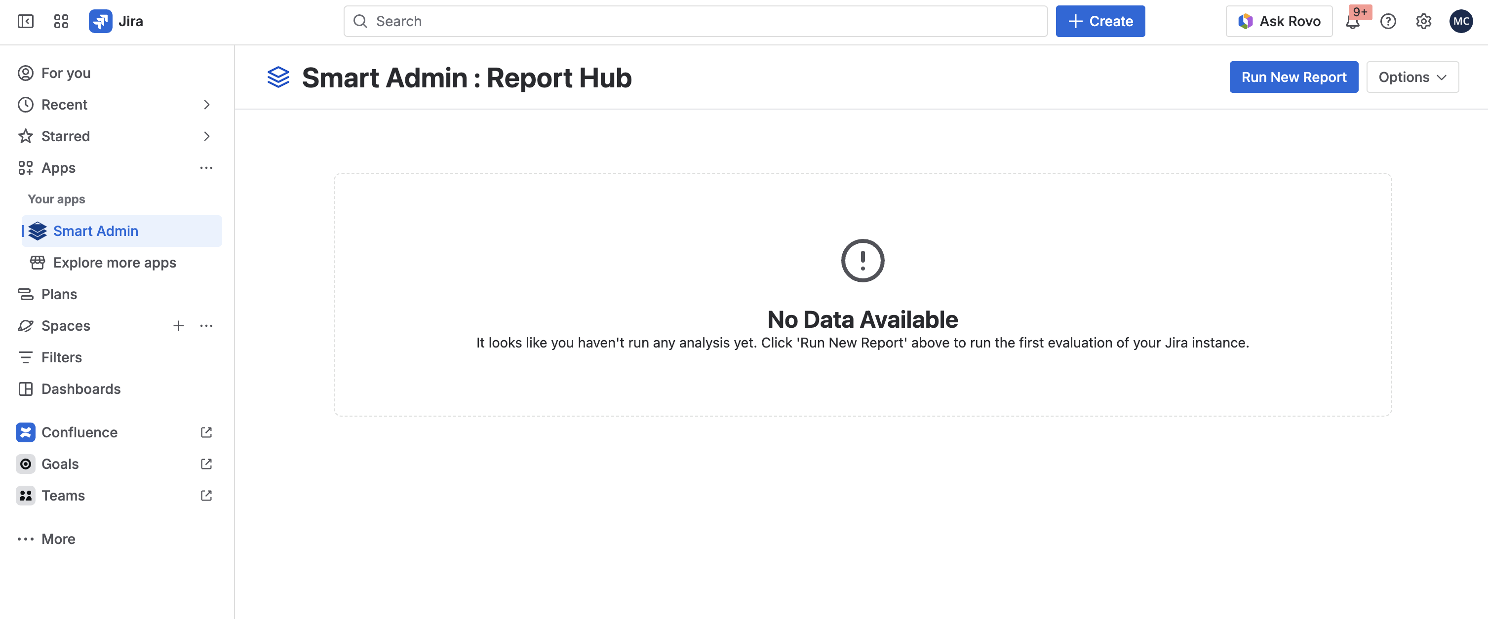 Run First Report